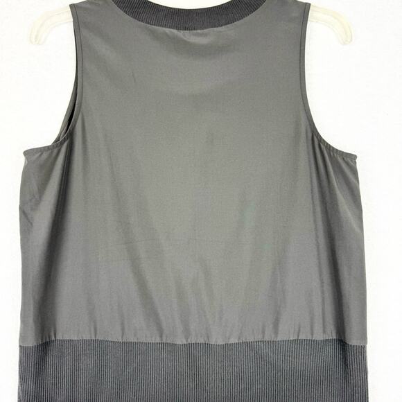 Athleta Zephyr Shell Set-of-Two Tanks White/Grey Size S Athleisure Travel Sporty - Picture 5 of 13